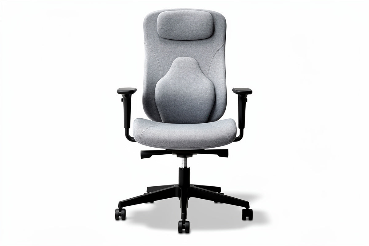 **Ergonomische bureaustoel met verstelbare armleuningen en lendensteun**