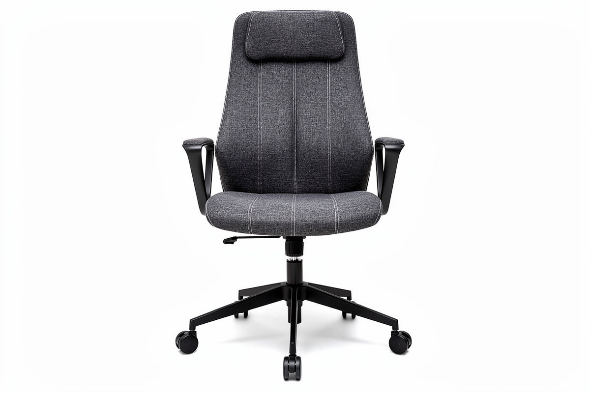 **Ergonomische bureaustoel met hoofdkussen en verstelbare armleuningen**